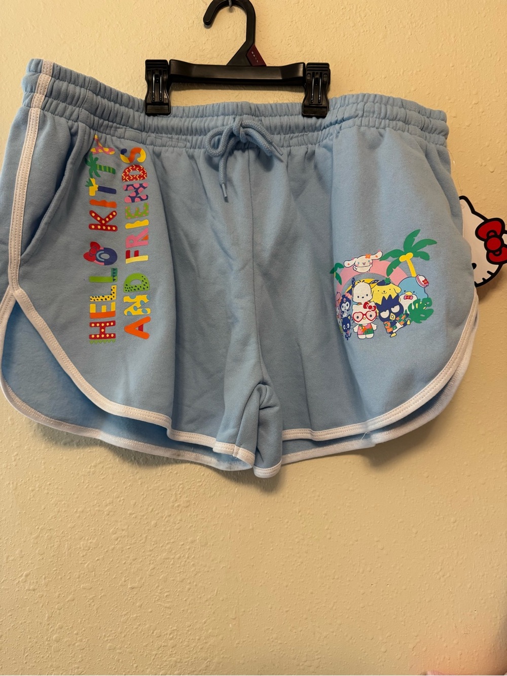 Hello Kitty & Friends Light Blue Athletic Shorts